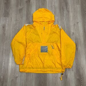 Vintage 90s 00s Old Navy Anorak Jacket Yellow Men's Size XL Gorpcore Half Zip